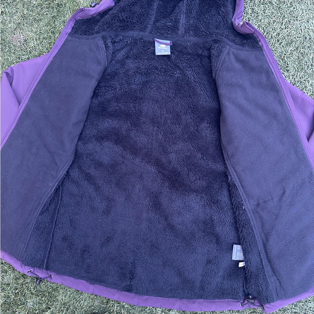 NWT New Balance Fleece line Hooded Water Resistant Quilted Performance Jacket S - Picture 5 of 7